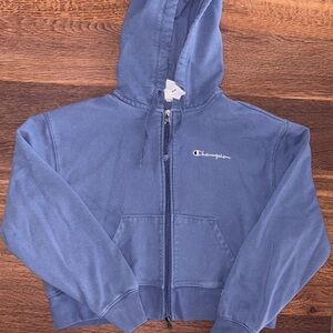 Champion Slate Blue Zip-Up Hoodie